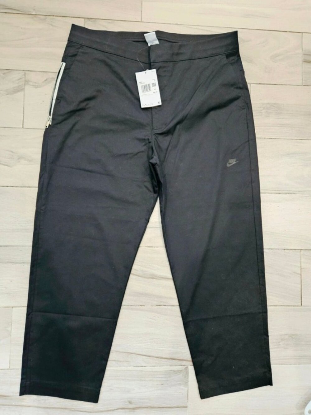 Nike Sportswear Style Essentials Woven Cropped Pants Black 34 NWT